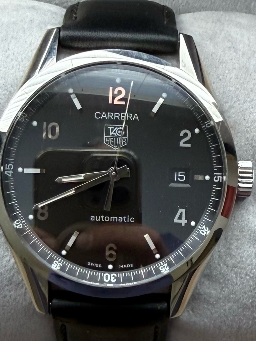 Tag Heuer Carrera Calibre 5 Mens Watch Automatic in Excellent Condition WV211B